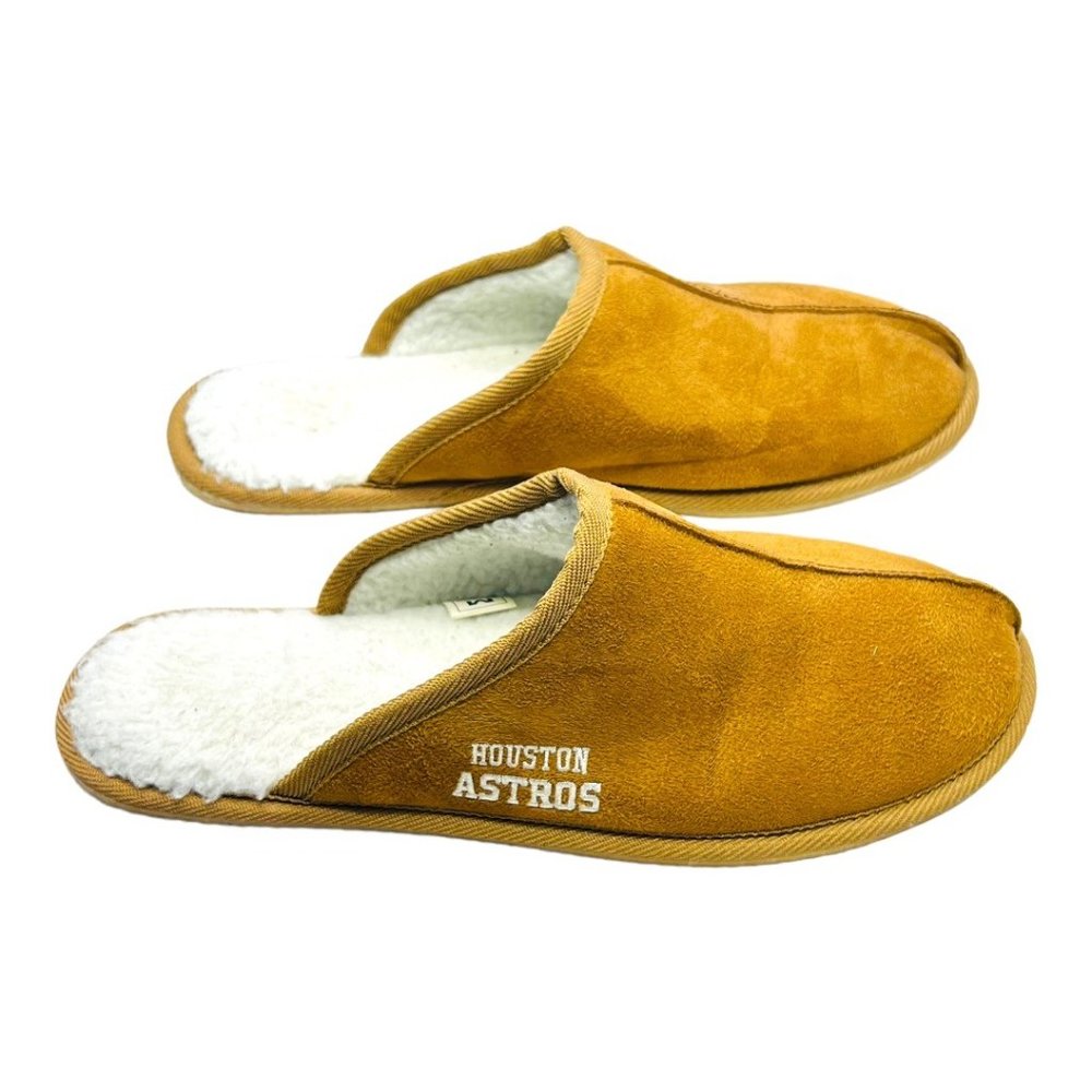 Houston Astros Faux Suede Unisex Slippers NWOT
